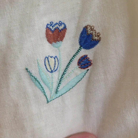 Embroidered Cream Sundress - Picture 5 of 16